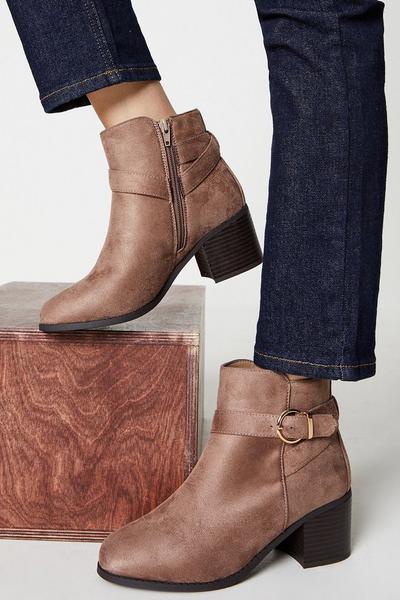Good For The Sole: Wide Fit Heather Ankle Boots