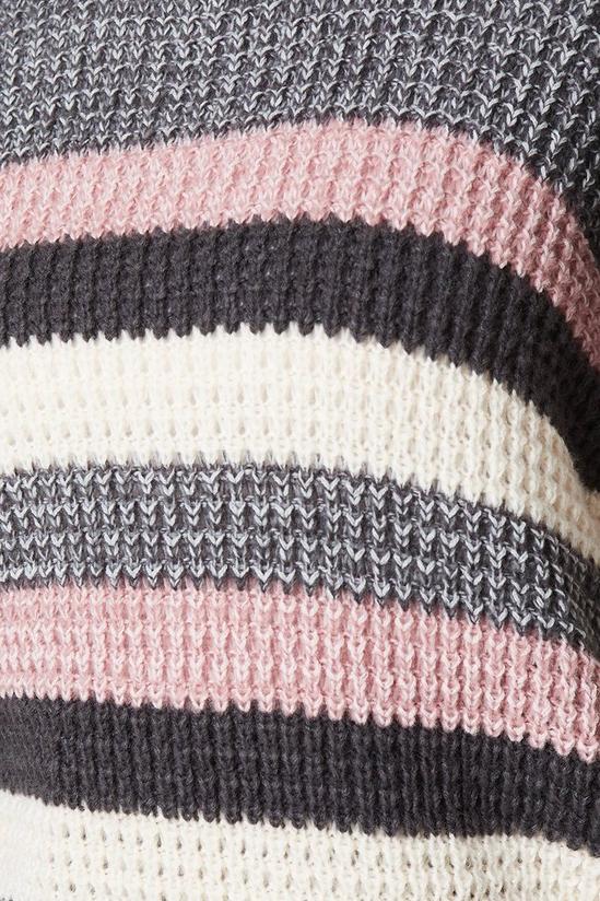 Dorothy Perkins Long Sleeve Multi Stripe Knitted Jumper 4