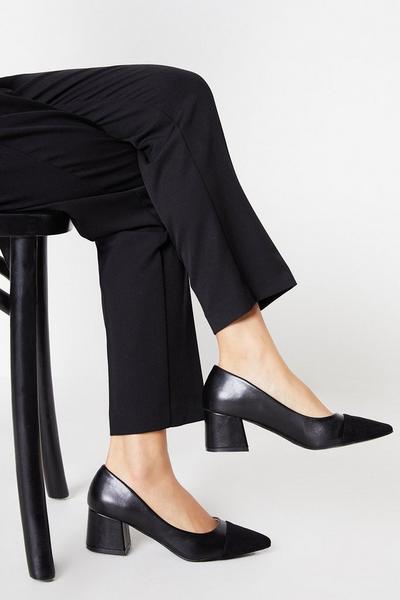 Principles: Christie Toecap Detail Block Heel Court Shoes