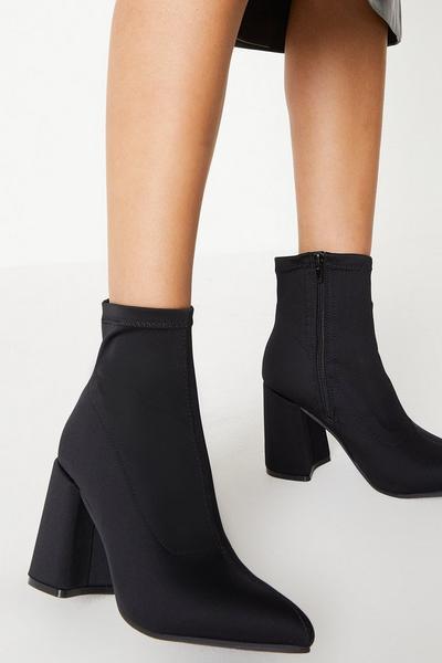 Anise Block Heel Ankle Boots