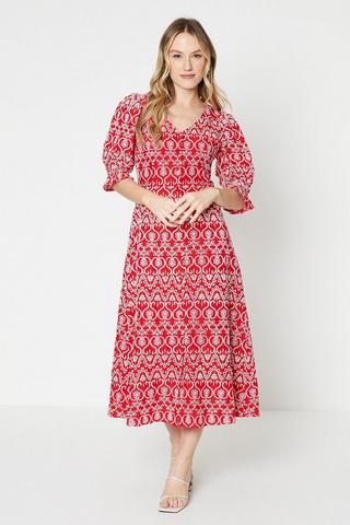 Ruby Rocks Red Floral Midi Dress, $89, Dorothy Perkins