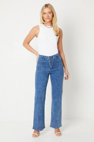Women's Petite Flared Jeans