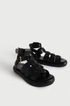 Warehouse Real Leather Double Buckle Gladiator Sandal thumbnail 2
