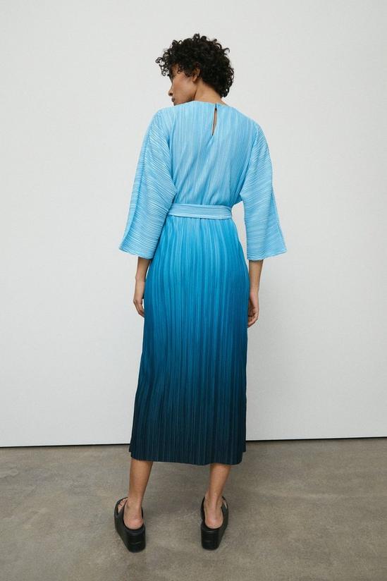 Dresses | Printed Plisse Batwing Midi Dress | Warehouse