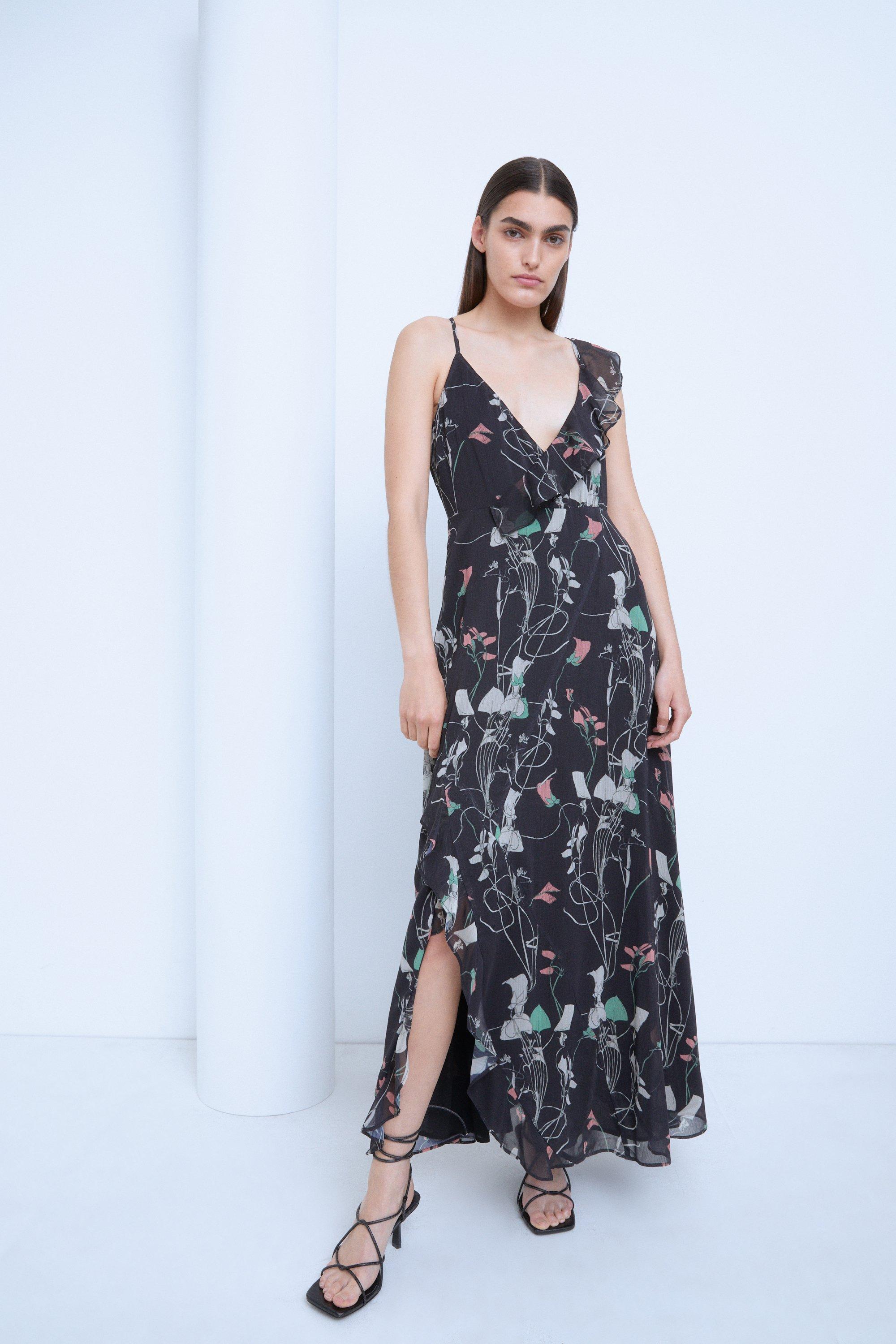 WH x The British Museum: The Charles Rennie Mackintosh Collection Wrap Maxi Dress In Floral