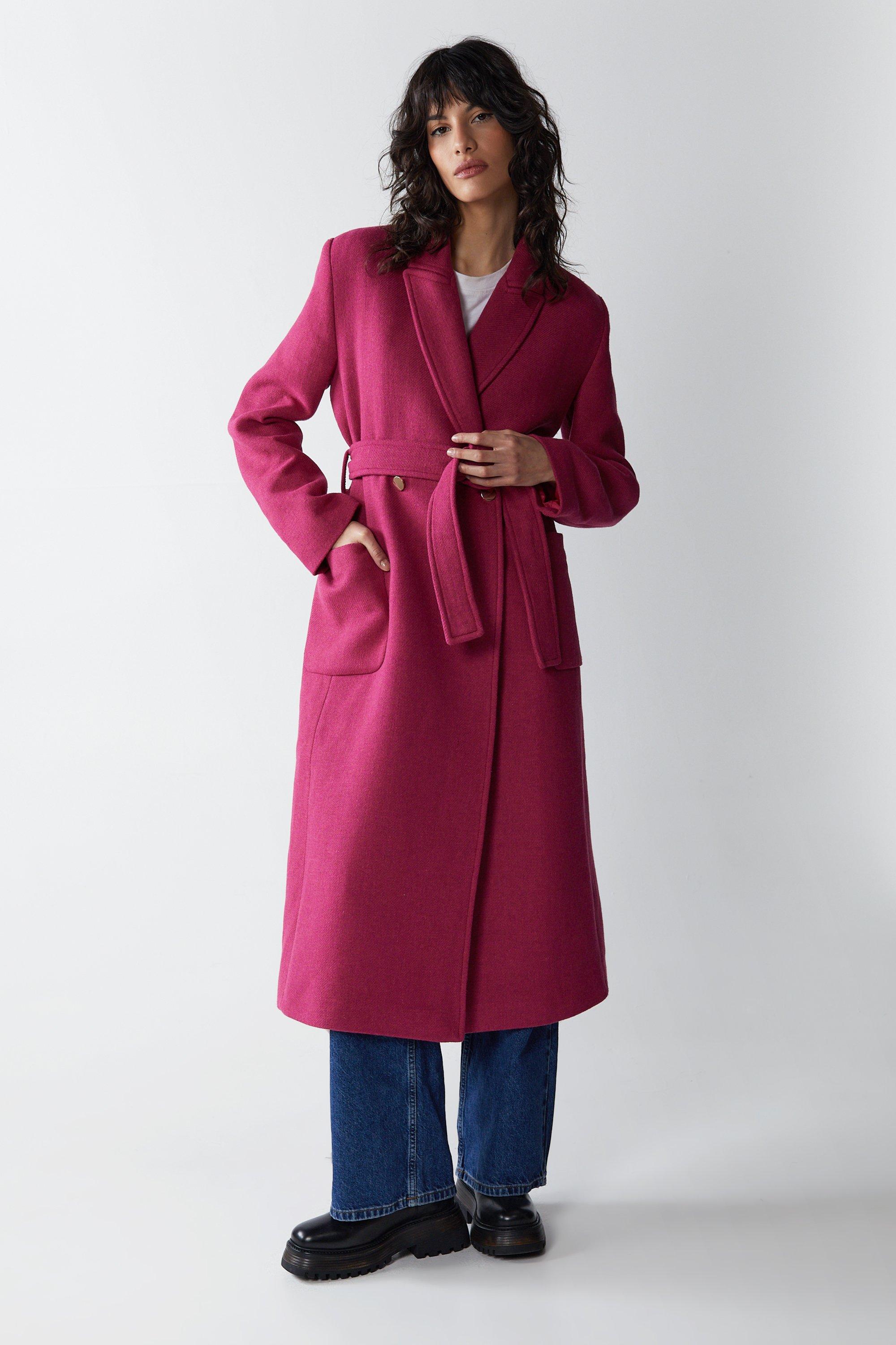 Premium Wool Look Tailored Coat