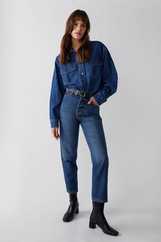 Reformation Oasis High Rise Straight Jeans