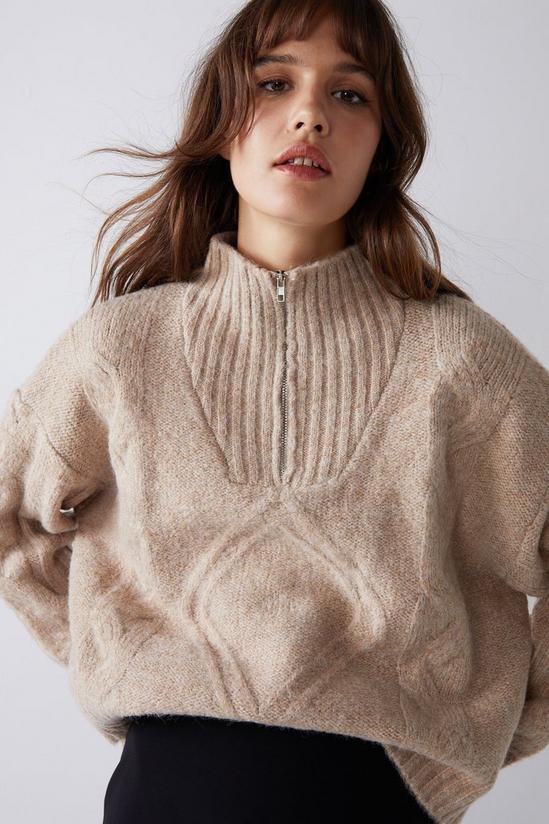 Warehouse Cable Funnel Neck Jumper 2