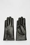 Wallis Faux Leather Zip Gloves thumbnail 1