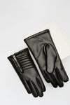 Wallis Faux Leather Zip Gloves thumbnail 2