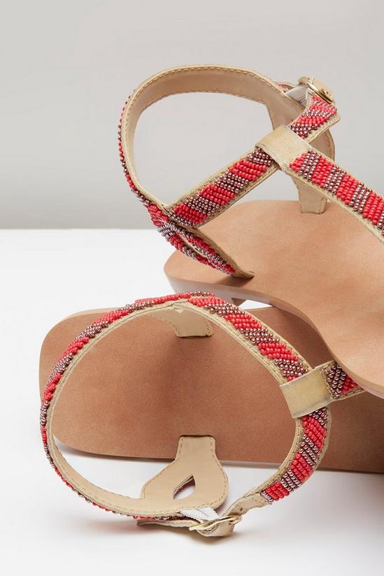 Wallis Janie Leather Toe Post Flat Sandals 4