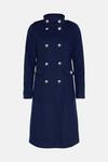 Wallis Double Breasted Funnel Longline Military Coat thumbnail 5