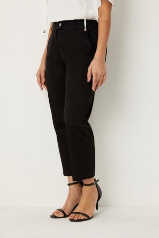 Product Petite Stretch Crop Trousers black