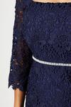 Wallis Petite Lace Embellished Waist Midi Dress thumbnail 4
