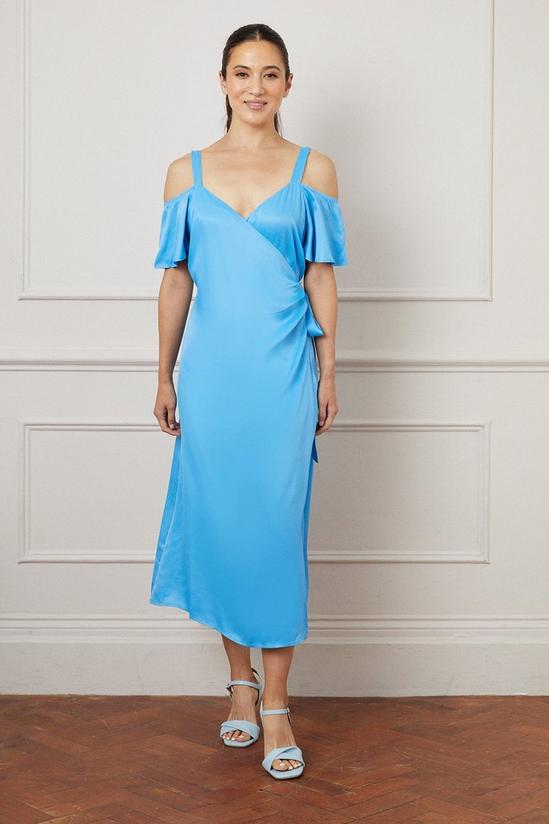 Dresses | Viscose Satin Midaxi Dress | Wallis
