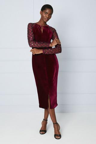 Women's Velvet Dresses - Velvet Long Dresses