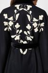 Wallis Contrast Embroidered Belted Cape thumbnail 5