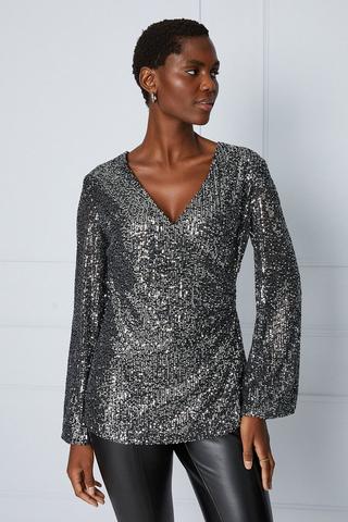 Sequin Tops, Glitter & Sparkly Tops