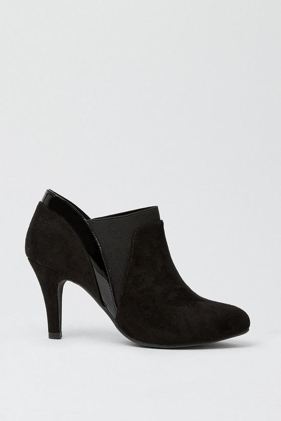 Wallis Adrienne Almond Toe Elastic Detail Pull On Ankle Boots 2
