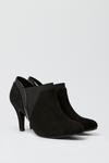 Wallis Adrienne Almond Toe Elastic Detail Pull On Ankle Boots thumbnail 3