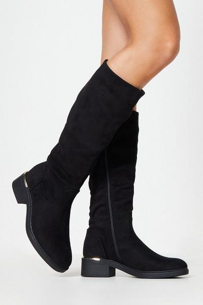 Hansel Ruched Knee Boots