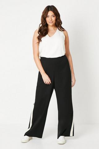 Plus Black Casual Trousers