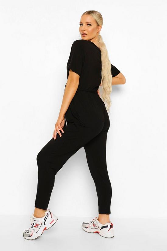 boohoo Maternity Wrap Front Lounge Jumpsuit 2