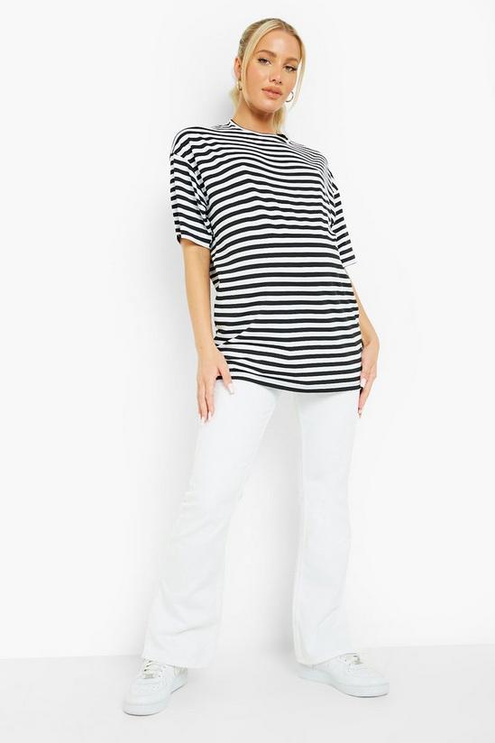 boohoo Maternity Stripe Oversized T-shirt 3