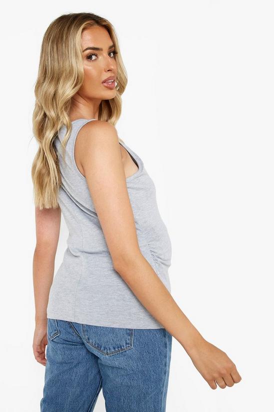 boohoo Maternity V Neck Wide Strap Jersey Cami Top 2