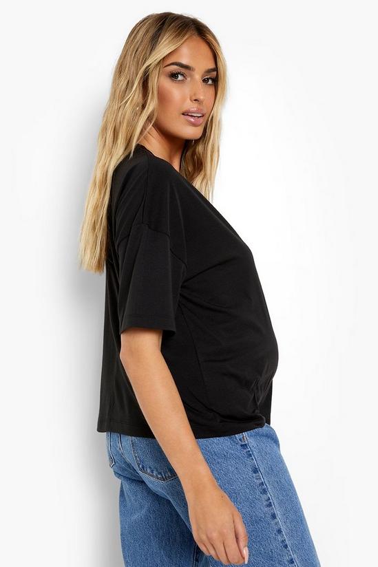 boohoo Maternity Crew Slouchy T-Shirt 2