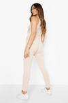 boohoo Maternity Racer Fitted Jumpsuit thumbnail 2