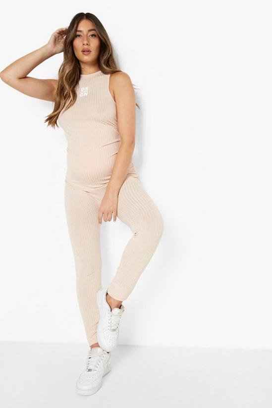 boohoo Maternity Racer Fitted Jumpsuit 3