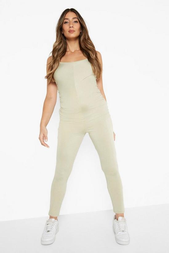 boohoo Maternity Ruched Slinky Jumpsuit 3