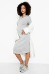boohoo Maternity Knit Oversized Midi Dress thumbnail 4