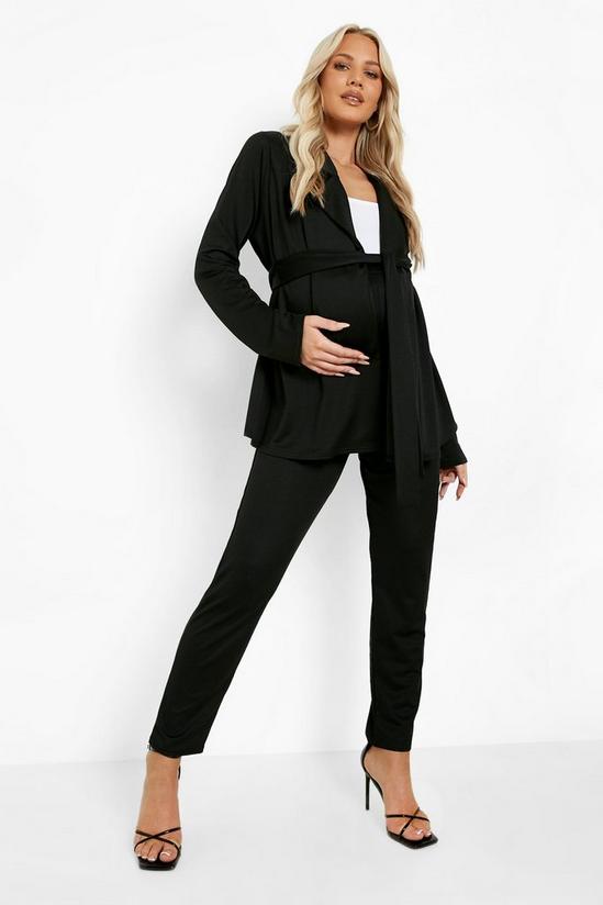 boohoo Maternity Blazer And Tailored Trouser Set 1