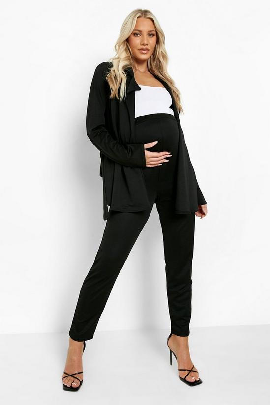 boohoo Maternity Blazer And Tailored Trouser Set 3