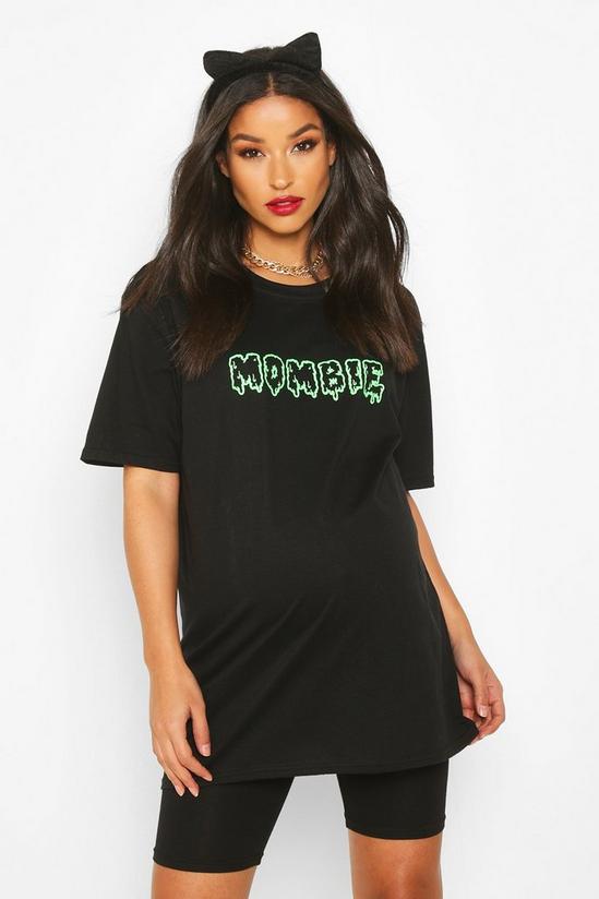 boohoo Maternity 'Mombie' Halloween T-Shirt 1