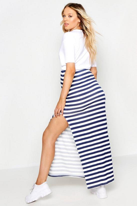 boohoo Maternity Stripe Maxi Skirt 2