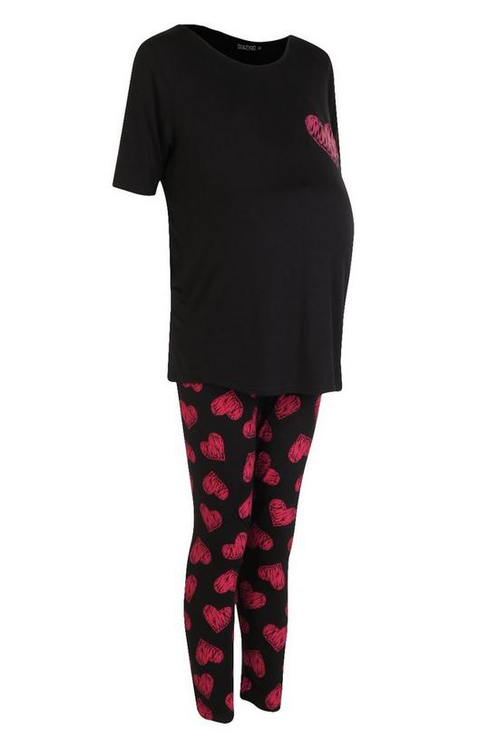 boohoo Maternity May Made With Love Pyjama Set 3