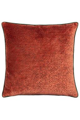 Estelle Spotted Piped Cut Velvet Cushion