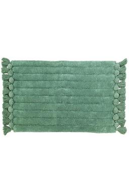 Ribbed Tassel Cotton Anti-Slip Bath Mat