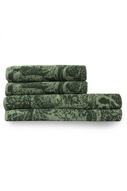 Winter Woods Animal Cotton Jacquard 4-Piece Towel Bale