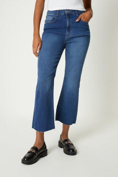 Stretch Crop Kickflare Jeans