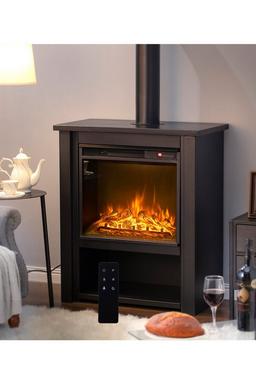 30 Inch Modern Freestanding Electric Fireplace Stove