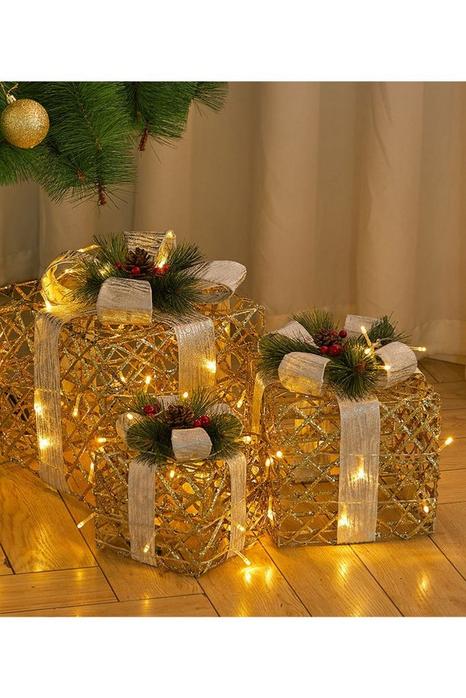 Set of 3 Christmas Decorative Gift Box