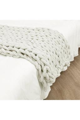 Thick Knit Sofa Blanket 