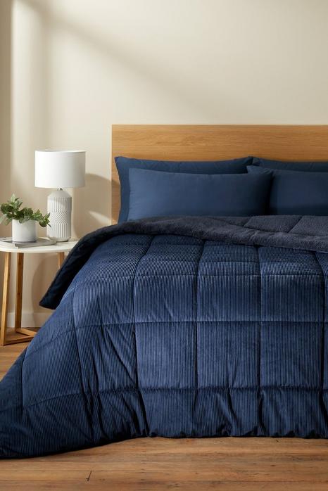 'Cosy Cord' 6.5tog Coverless Duvet