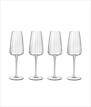 Optica Sparkling Wine Glasses - 210 ml Drinkware - Pack of 4