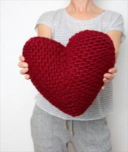 Heart Cushion Knitting Kit