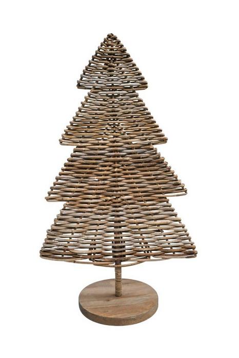 Rattan Christmas Tree H80cm